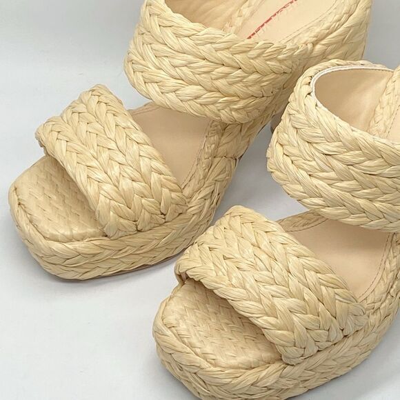 Bottega Veneta Trinity Weave Raffia Platform Sandals size 36 - Picture 8 of 15